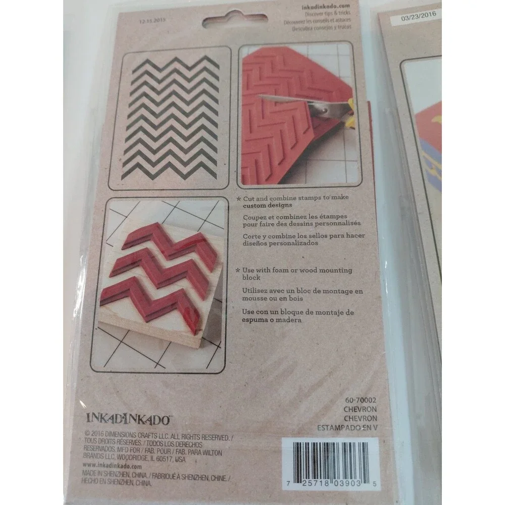 Inkadorinkado Crafting Lot: Unmounted Stamps, Sticky Stencils, Carving Transfers